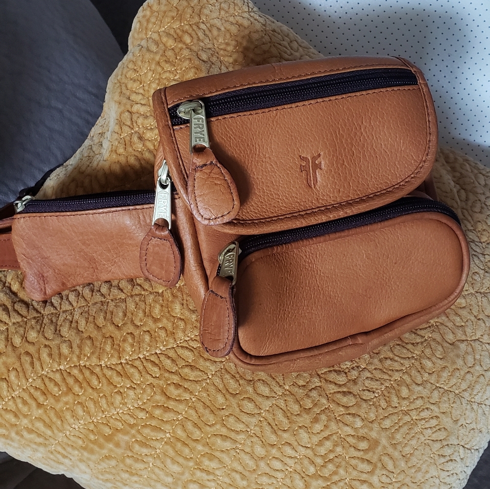 Vintage Frye Leather Fanny Pack Belt